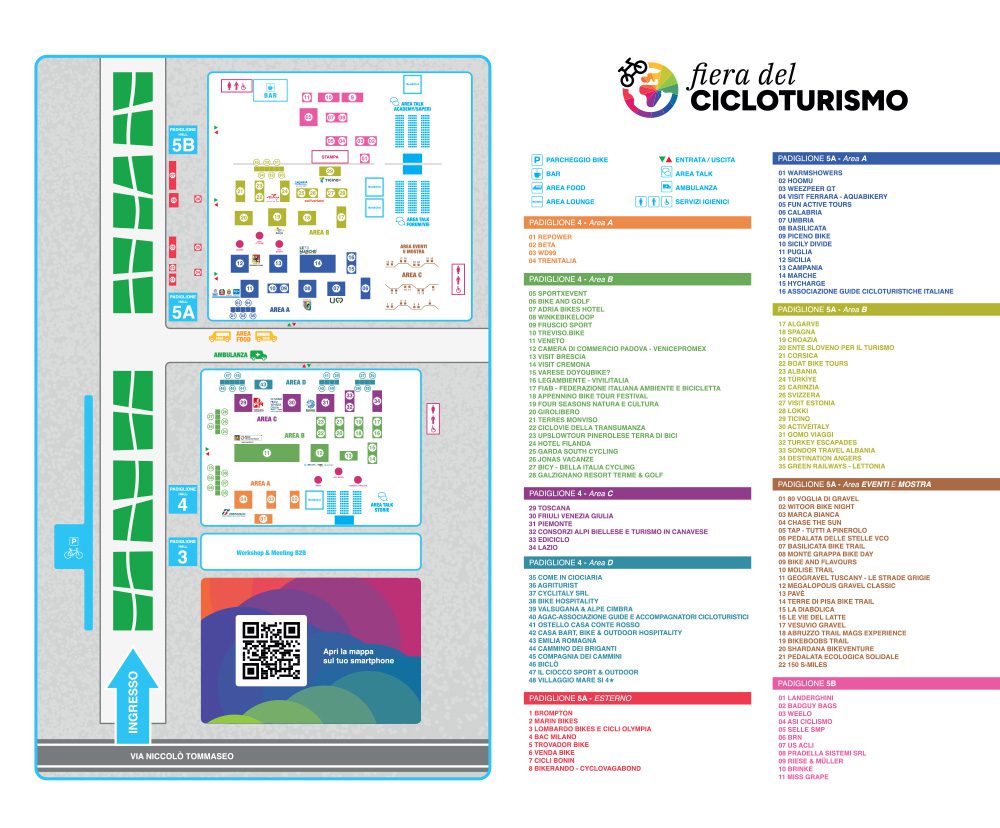Mappa Della Fiera del Cicloturismo 2026